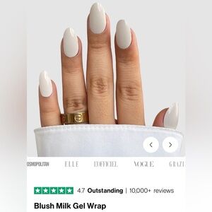 NEW Sassy Saints Gel Nail Wraps Blush Milk